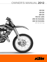 KTM 150 XC US 2012 取扱説明書
