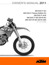 KTM 250 EXC-F 2011 取扱説明書