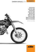 KTM 125 SX 2013 取扱説明書