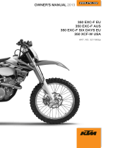 KTM 350 EXC-F Six Days 2013 取扱説明書