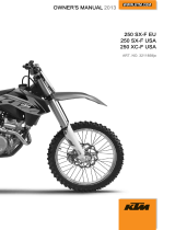 KTM 250 SX-F Roczen Replica EU 2012 取扱説明書