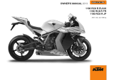 KTM 1190 RC8 R EU 2013 取扱説明書