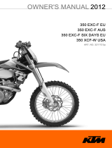 KTM 350 EXC-F Six Days 2012 取扱説明書