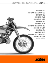 KTM 125 EXC EU 2012 取扱説明書