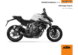 KTM 1290 Super Duke R JP 2019 取扱説明書