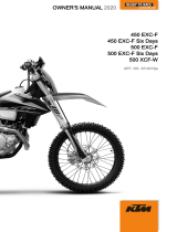 KTM 500 XCF-W US 2020 取扱説明書