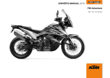 KTM 790 Adventure EU 2019 取扱説明書