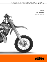 KTM 50 SX EU 2012 取扱説明書