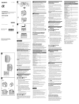 Sony SAL85 F28 ユーザーマニュアル