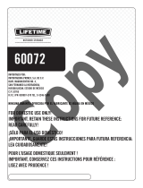 Lifetime 60072 取扱説明書