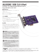 Sonnet Allegro Type-A USB 3.2 (3.0) 4-Port PCIe Card 取扱説明書