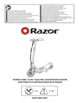 Razor Power Core E100 Electrische scooter voor kinderen - Aluminum Deck - Blue 取扱説明書