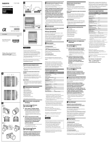 Sony SEL18200LE ユーザーマニュアル