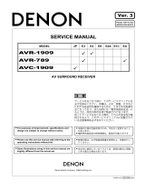 Denon AVR-789 ユーザーマニュアル
