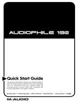 Audiophile Systems AUDIOPHILE 192 ユーザーマニュアル