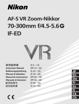 Nikon AF-S VR Zoom-Nikkor 70-300mm f/4.5-5.6G IF-ED 取扱説明書