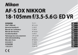 Nikon AF-S DX NIKKOR 18-105mm f/3.5-5.6G ED VR ユーザーマニュアル
