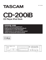 Tascam CD-200iB ユーザーマニュアル