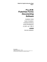 Fluke FlukeView Forms-software og kabel インストールガイド