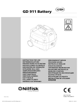 Nilfisk GD 911 Battery 取扱説明書