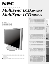 NEC MultiSync® LCD2070VX/LCD2070VX(BK) 取扱説明書