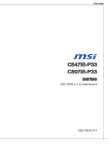 MSI C847IS-P33C847MS-E33 取扱説明書
