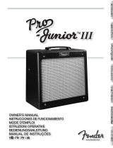 Fender Pro Junior III 取扱説明書