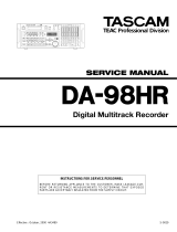 Tascam DA-98HR ユーザーマニュアル