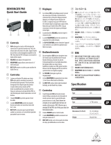 Behringer PM1 クイックスタートガイド