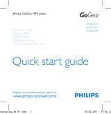 Philips GO GEAR SA3RGA02 クイックスタートガイド