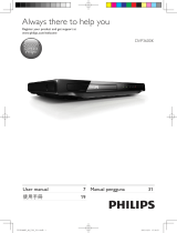 Philips DVP3600K/98 ユーザーマニュアル