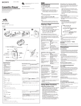 Sony WM-EX526 ユーザーマニュアル