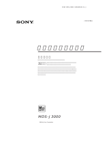 Sony MDS-J3000ES 取扱説明書