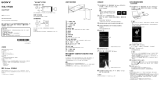Sony NWZ-F804 Getting Started