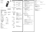 Sony ICD-PX333M Getting Started