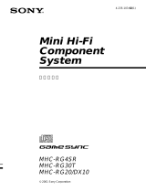 Sony MHC-DX10 ユーザーマニュアル