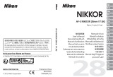 Nikon AF-S NIKKOR 28mm f/1.8G 取扱説明書