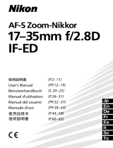Nikon AF-S Zoom-Nikkor 17-35mm f/2.8D IF-ED ユーザーマニュアル