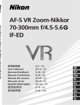 Nikon AF-S VR Zoom-Nikkor 70-300mm f/4.5-5.6G IF-ED ユーザーマニュアル