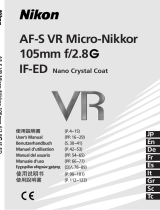 Nikon Nikkor AF-S VR Micro-Nikkor 105mm f/2.8G IF-ED Objektiv ユーザーマニュアル