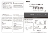 Nikon Eyepieces Wide DS ユーザーマニュアル