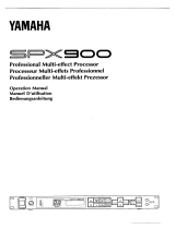 Yamaha SPX900 取扱説明書