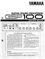 Yamaha GSP100 取扱説明書