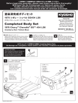 Kyosho No.FAB405/6 1970 Chevy ChevelleSS 454 LS6 Completed Body Set ユーザーマニュアル