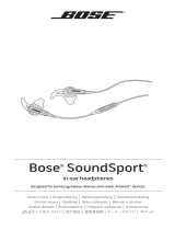 Bose soundsport ie headphones ii samsung 取扱説明書
