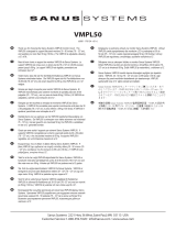 Sanus VISIONMOUNT FLAT PANEL WALL MOUNT-VMPL50 取扱説明書