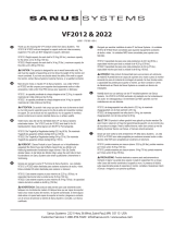 Sanus VISIONMOUNT COMPONENT SHELF-VF2021VF2022 取扱説明書