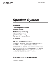 Sony Car Speaker SS-SP42FW 取扱説明書