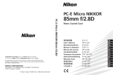 Nikon PC-E MICRO NIKKOR 85MM F-2.8D 取扱説明書