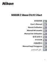 Nikon NIKKOR Z 58mm f/0.95 S Noct ユーザーマニュアル